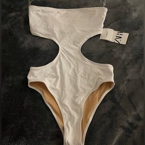 White Zara Bathing Suit